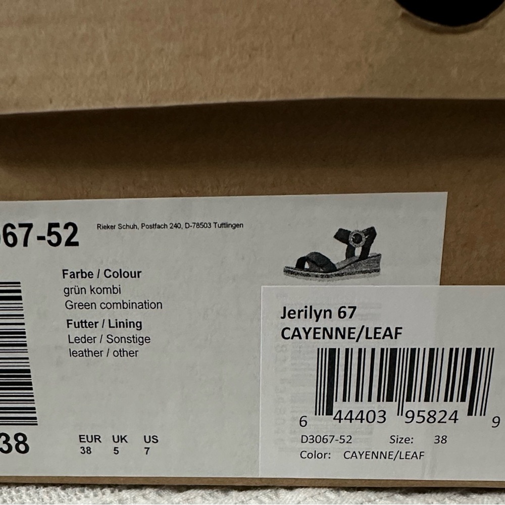 Remonte Brown and Dark charcoal Gray Sandals with Low Wedge Heel - Picture 9 of 13